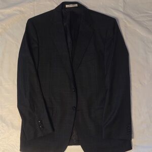 Joseph Abboud Men’s Grey/Blue Suit Jacket, size 40S, 100% wool